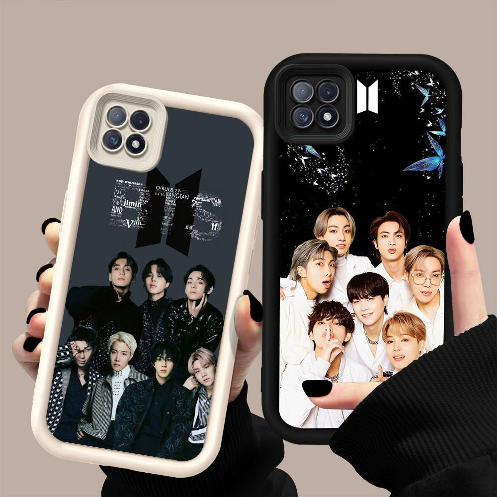 CK-22 South Korea's BTS Soft Case for Realme Reno F17 A93 4F A16E C20A C11 A16K C20 Pro 2021