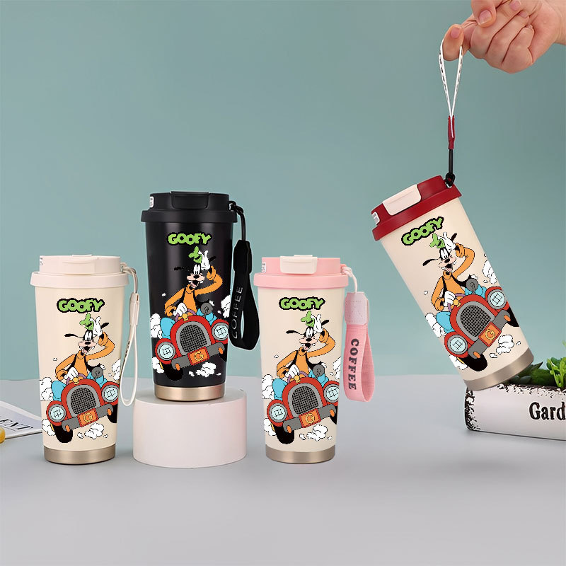 Goofy Cartoon Tumbler Kopi Stainless Steel CUP 500 ML Vacuum Mug Termos Coffee Cup CUPLXSP01003