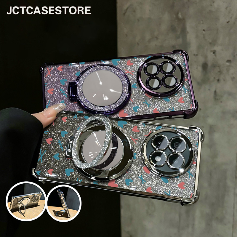 Case Oppo A57 A3X A12 A16S A5 2020 A15S Garskin Dengan Stand Case Oppo A17 A17K A33 Glitter CardCase