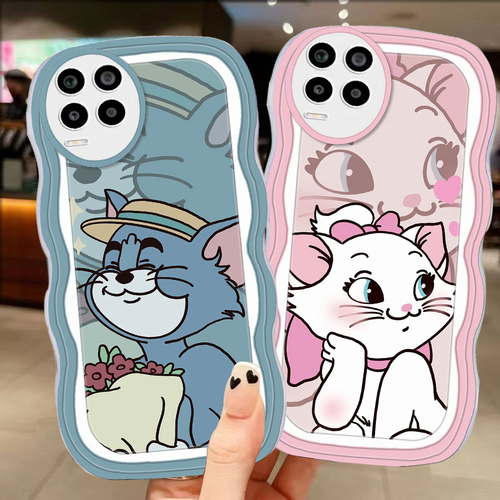 A-22 couple Marie TPU Casing untuk Realme C17 7i 8i 8 Pro 5G Transparan Case