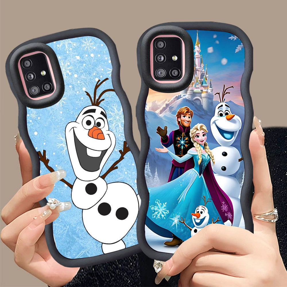 A-21 Frozen Casing untuk Samsung A03 A03S A31 F02S A51 M02S A02S hitam merah Pink Case