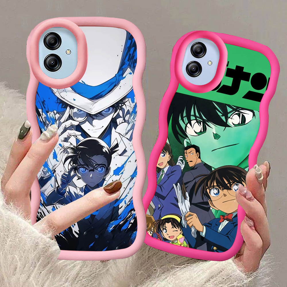 A-25 Detective Conan Casing untuk Samsung A05 M13 A04 F04 M04 A04E 5G hitam merah Pink Case
