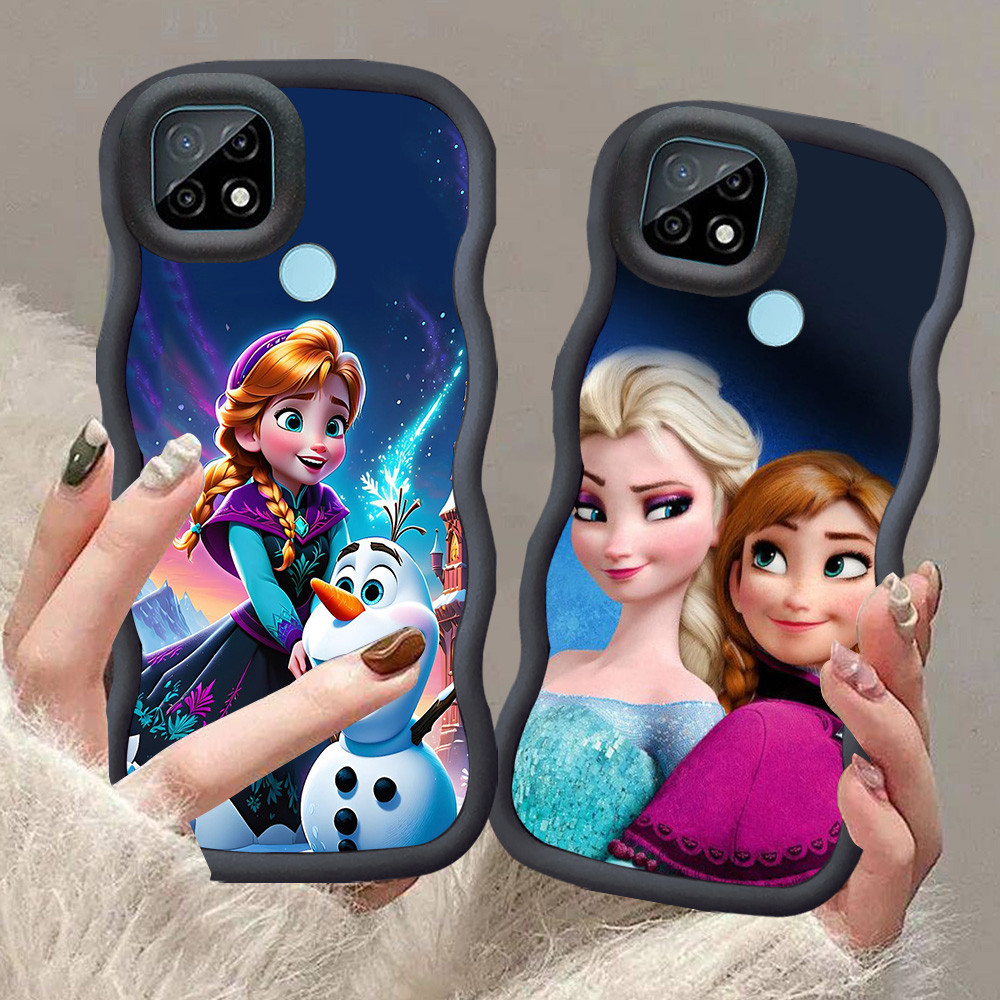 A-5 Frozen Casing untuk Xiaomi Redmi 12C 10C 9C hitam merah Pink Case