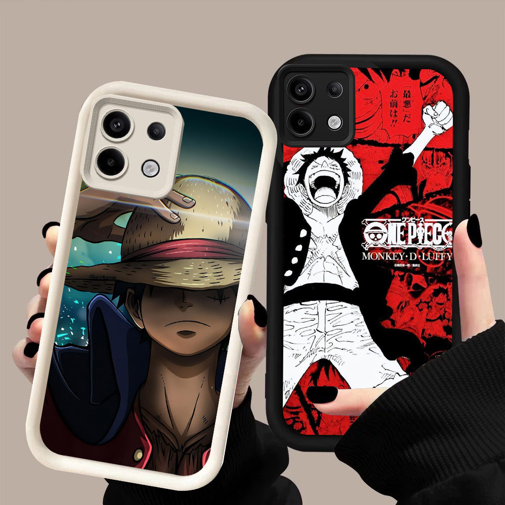 BR-21 Monkey D Luffy Soft Silicone Casing untuk Infinix Tecno POP GT 20 7 Spark GO 30C ITEL A80 P65 