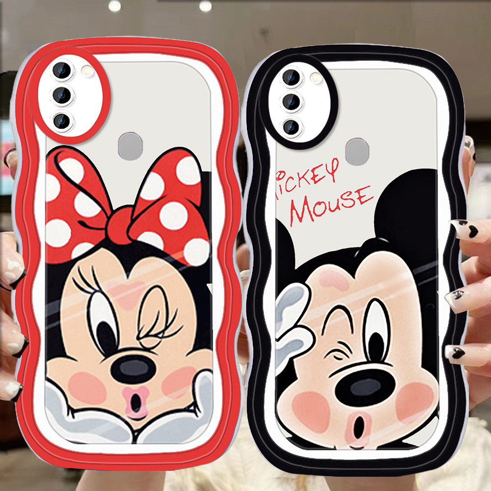 A-99 Mickey Minnie TPU Casing untuk Samsung M10 A11 M20 A10 M11 A21S A10S A20 A20S Transparan Case