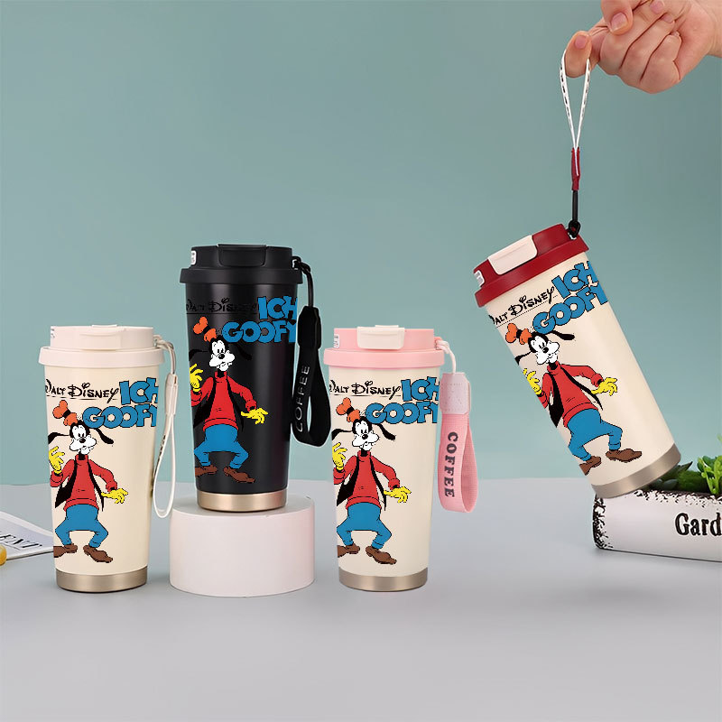 Goofy Disney Tumbler Kopi Stainless Steel CUP 500 ML Vacuum Mug Termos Coffee Cup CUPLXSP01013