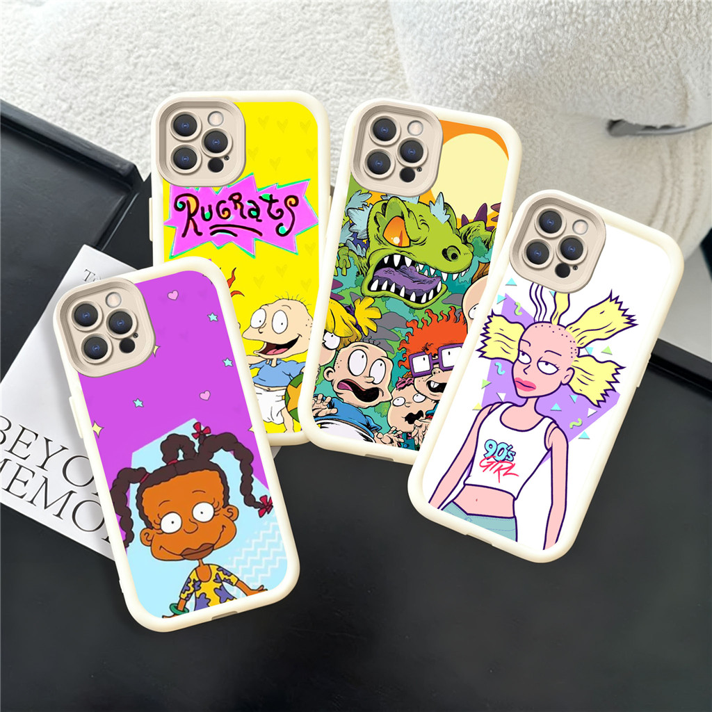 SKM20 cartoon Rugrats amine lovely Casing untuk iPhone 13 11 8 X 6 7 Plus Pro Max kasus silikon luna