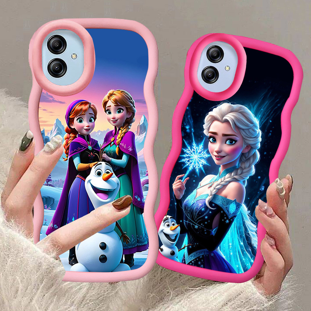 A-21 Frozen Casing untuk Samsung A05 M13 A04 F04 M04 A04E 5G hitam merah Pink Case