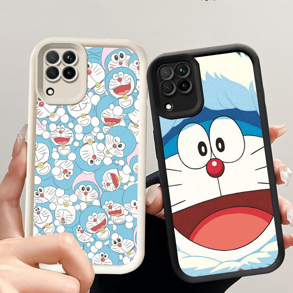 Lembut Casing untuk Samsung A22 A12 5G Kasus CF13 Cartoon Doraemon
