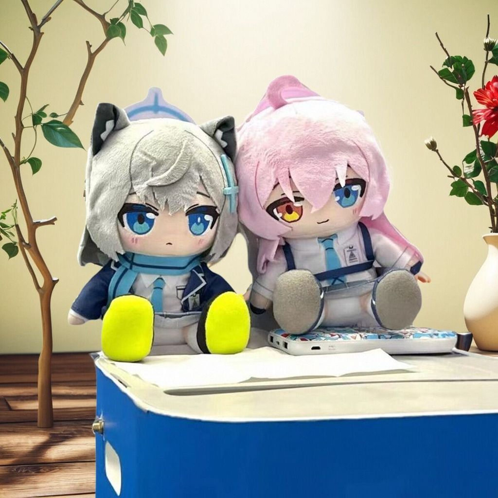 Boneka Anak Kecil Plush Anime Lucu Hoshino Kotori  Shiroko Sandou Dari Game Blue Archive, Hadiah Ula