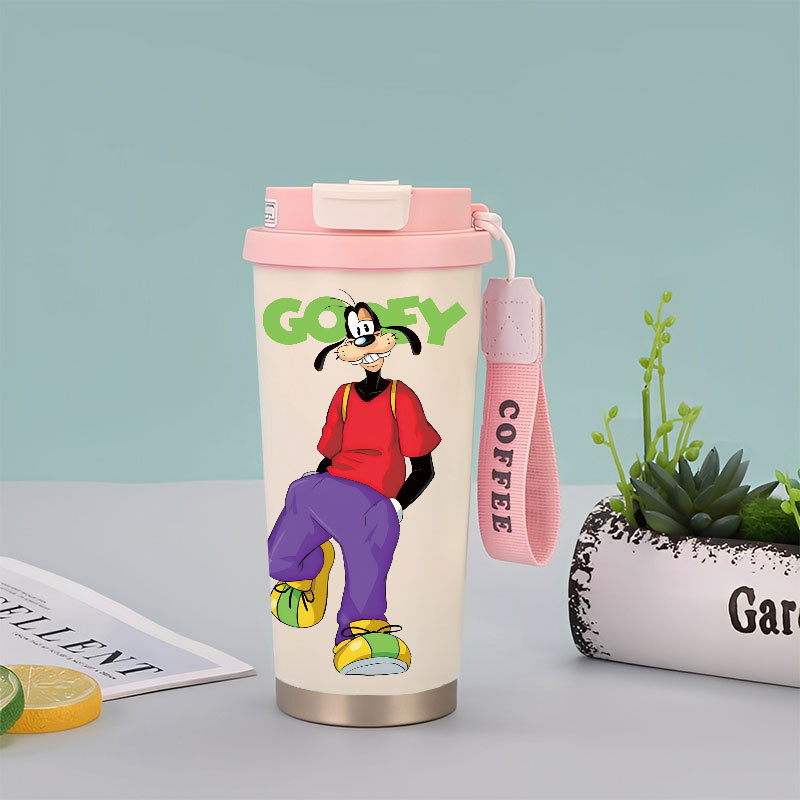 Goofy Cartoon Tumbler Kopi Stainless Steel CUP 500 ML Vacuum Mug Termos Coffee Cup CUPLXSP01009