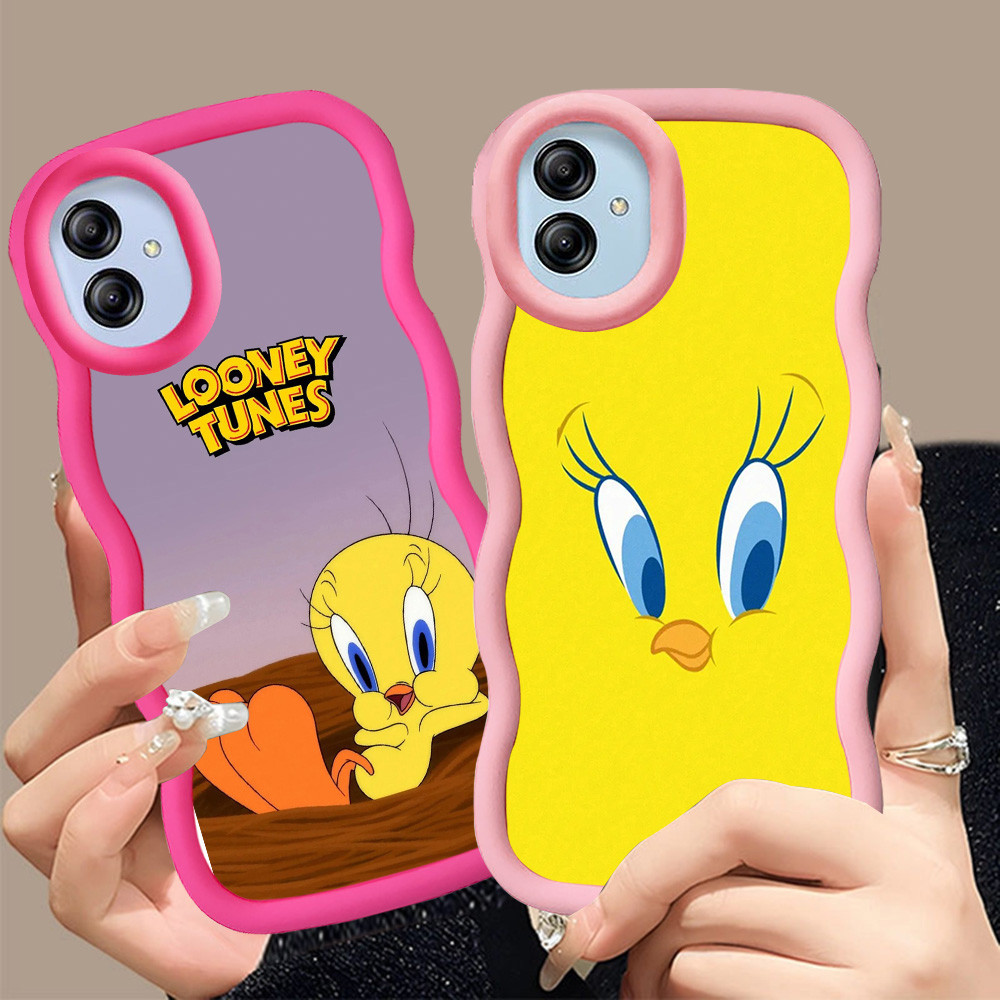 A-11 Tweety Bird Casing untuk Samsung A05 M13 A04 F04 M04 A04E 5G hitam merah Pink Case