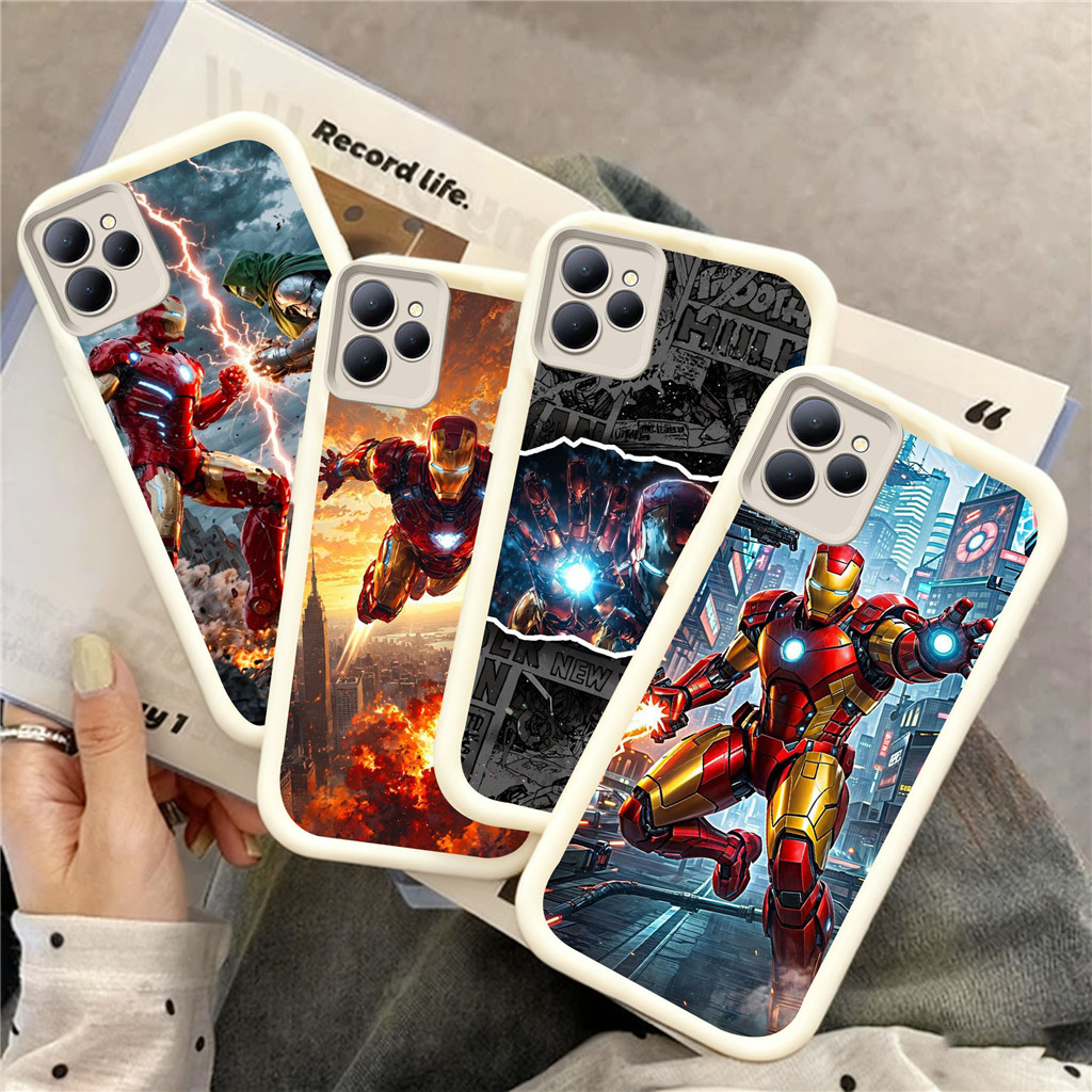 UQ44 Iron Man Casing untuk Hp Plating ITEL Infinix Zero Smart A70 6 Smart6 8 Smart5 P55 7 Note40ProP