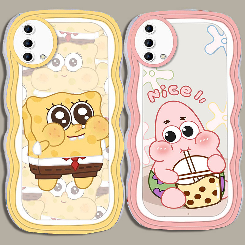 A-31 Cute SpongeBob TPU Casing untuk OPPO A94 A52 F19 A72 A92 A95 F19S A74 Pro 5G Transparan Case