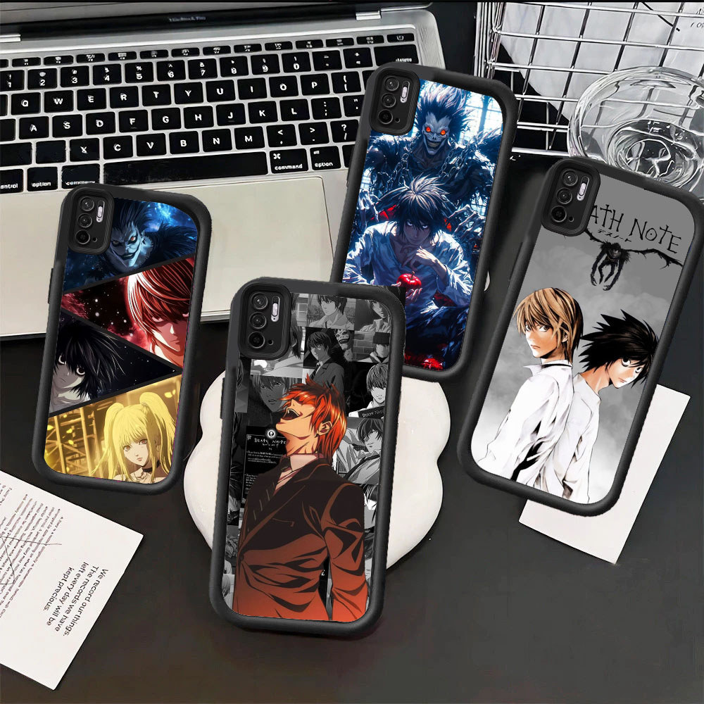 HI33 Death Note Hp Plating Casing untuk Xiaomi Redmi POCO Note 13 Note13ProPlus5G 7 9 8 9S C31 C55 P