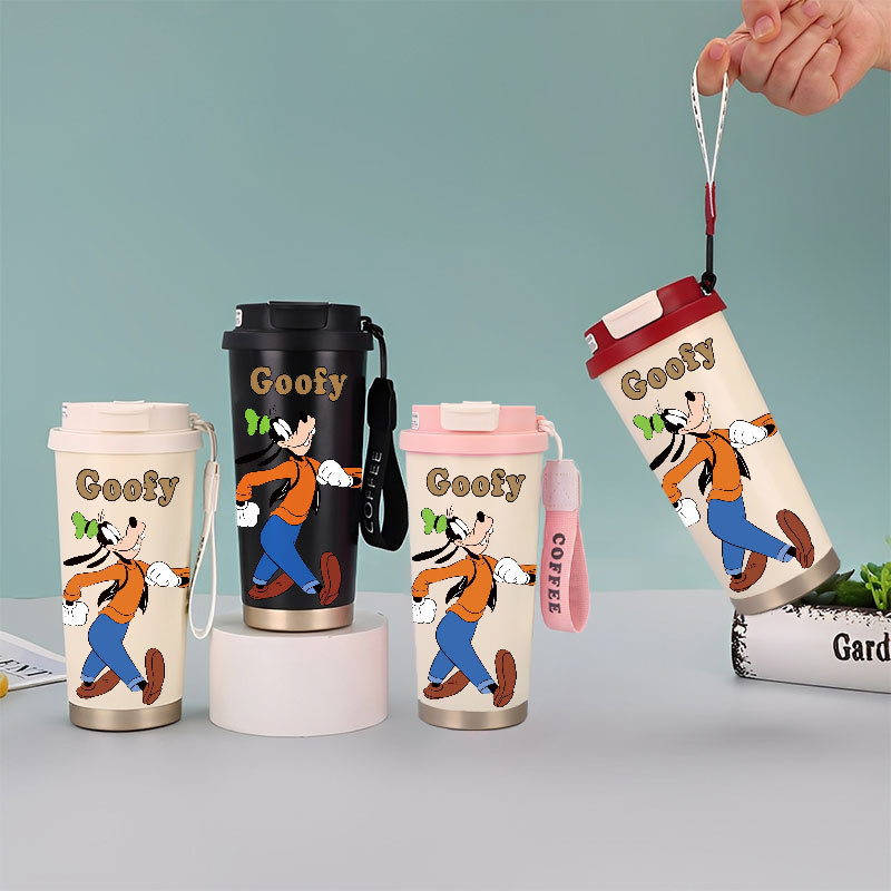 Goofy Cartoon Tumbler Kopi Stainless Steel CUP 500 ML Vacuum Mug Termos Coffee Cup CUPLXSP01001