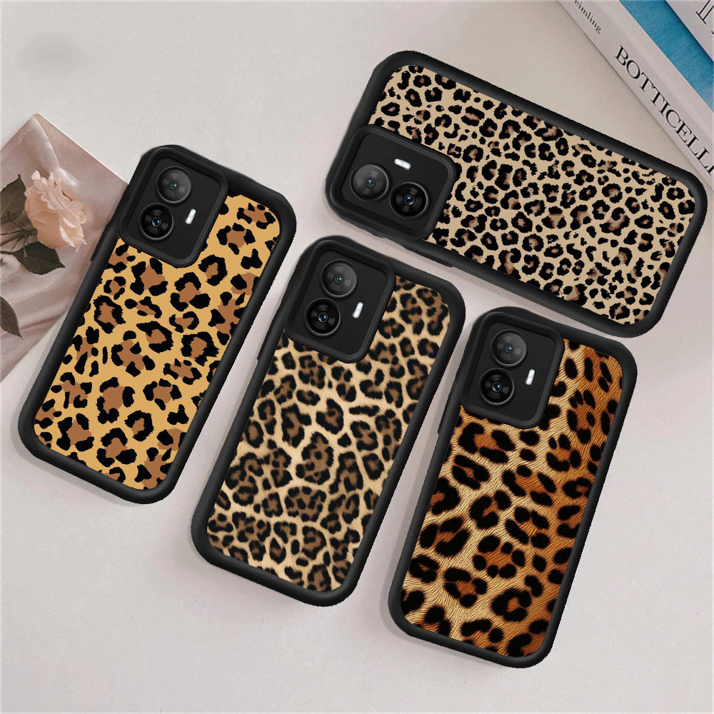 UQ51 leopard print Casing untuk Hp Plating OPPO A91 A78 A95 A9 A93 A77s A96 A92 F11 2020 5G kasus si