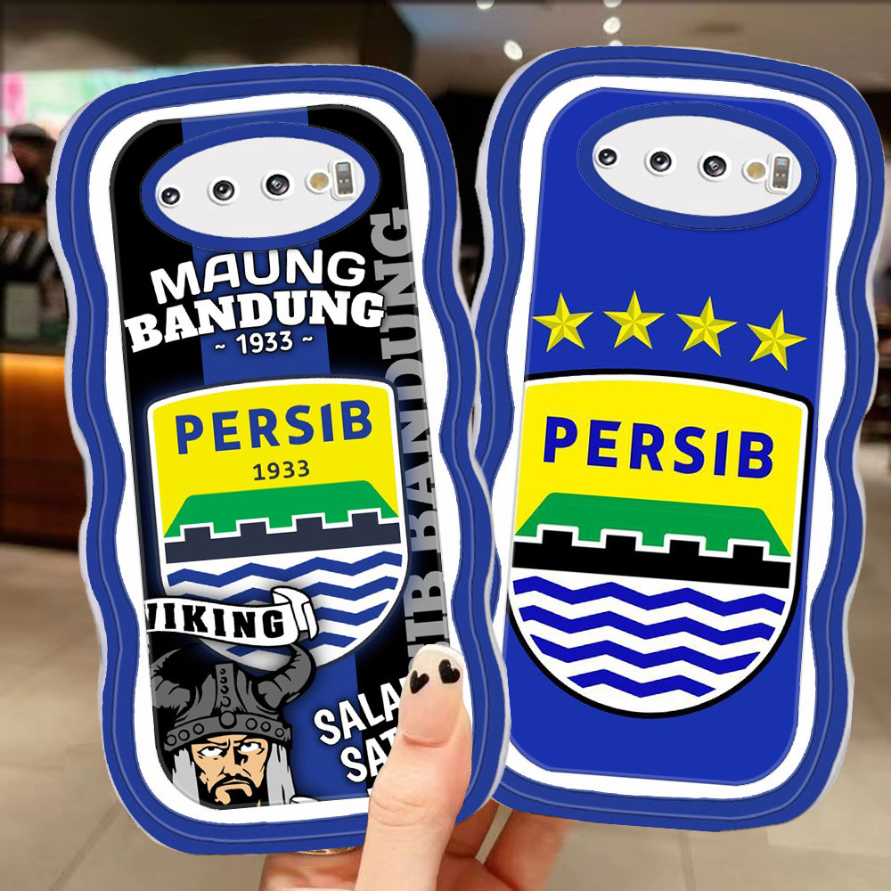 A-21 Persib TPU Casing untuk Samsung S9 Note 8 S8 9 S10 Plus Transparan Case