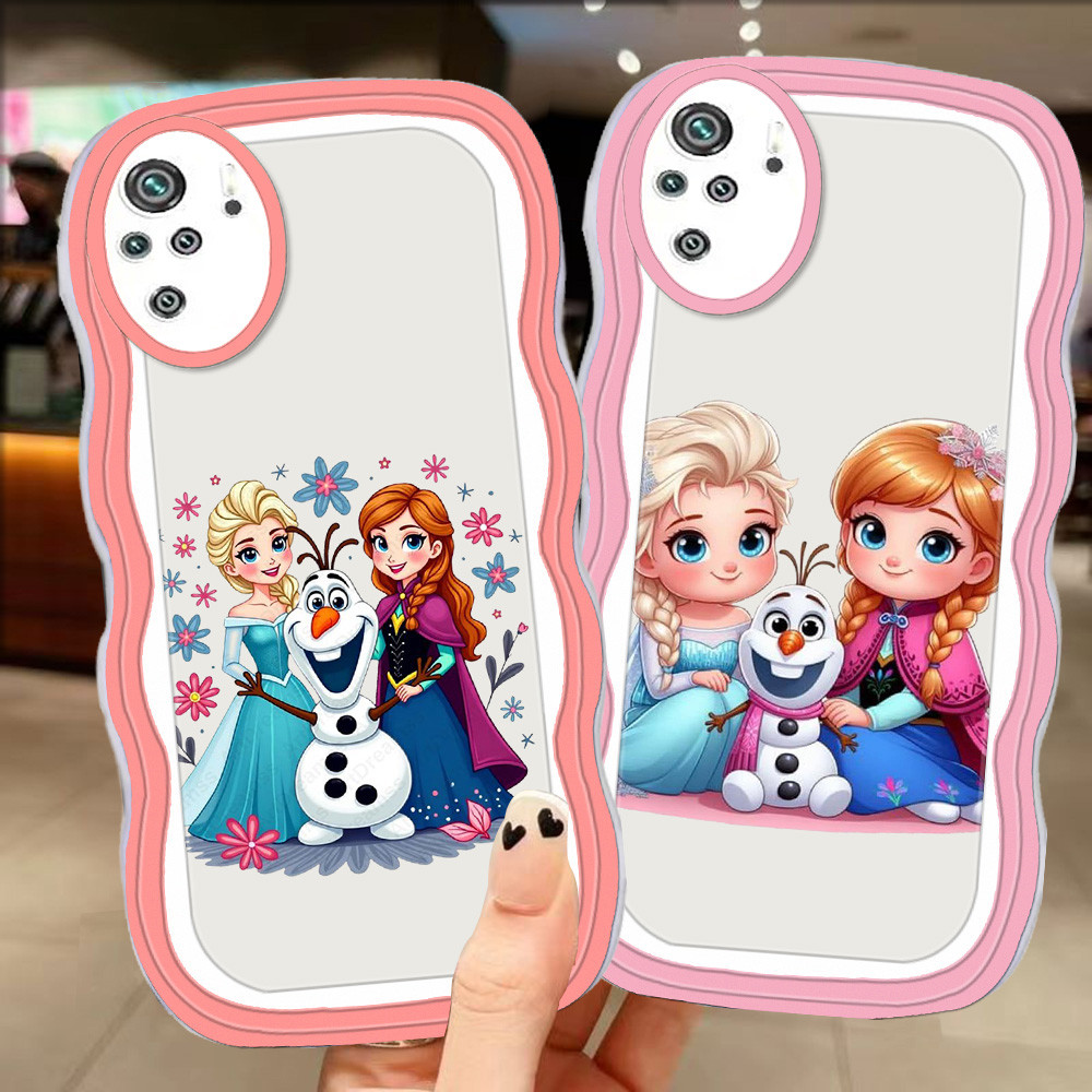 A-28 Frozen TPU Casing untuk Xiaomi Redmi 10C Note 10S 10 Pro Max 5G Transparan Case