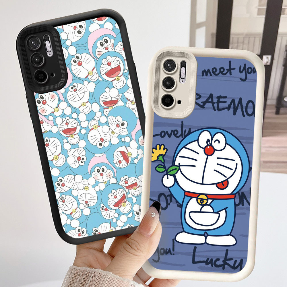 Casing Pelindung untuk Xiaomi Redmi Note 10S 10T 10 Pro 5G Kasus NR9 Doraemon
