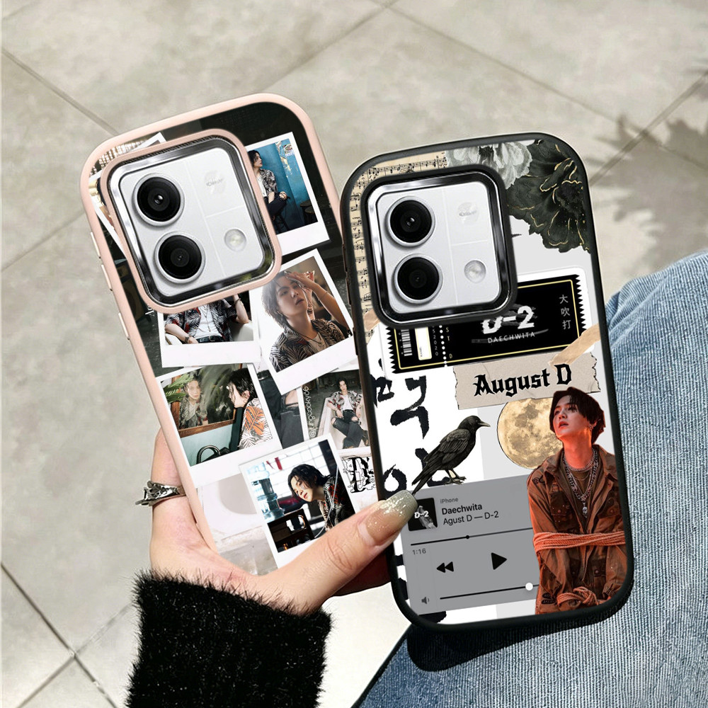 Softcase Silikon Plating Casing Hp Case untuk Redmi Note 13 12 11 Pro 11s 4G 5G KK117 D-DAY SUGA D-2
