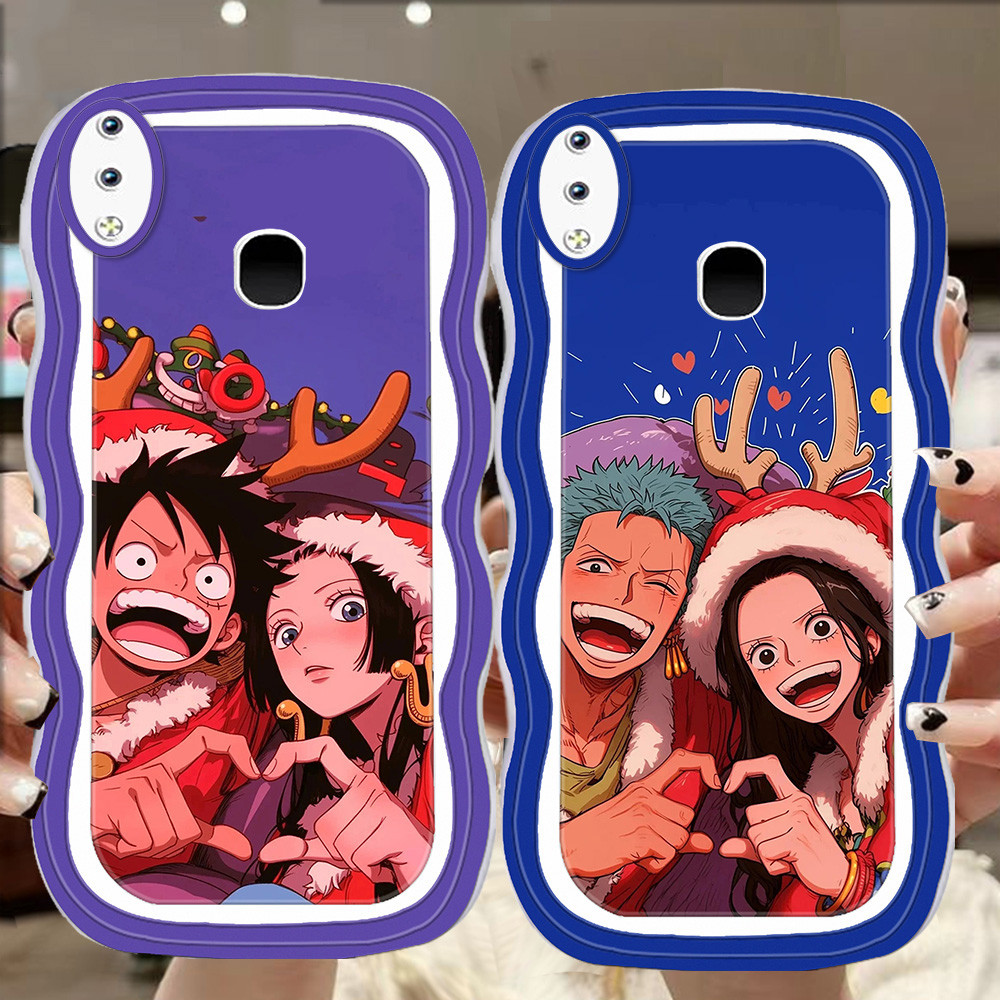 A-24 One Piece couple TPU Casing untuk VIVO V11 Pro Y91 V9 Y95 V11i Y93 Y91C Transparan Case