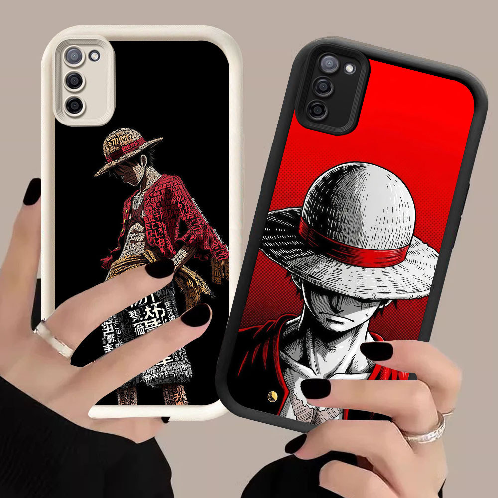 DR-80 One Piece Luffy Shockproof Casing untuk Samsung A03S A31 M21 A71 M02S A51 F02S M30S A02S S20 F