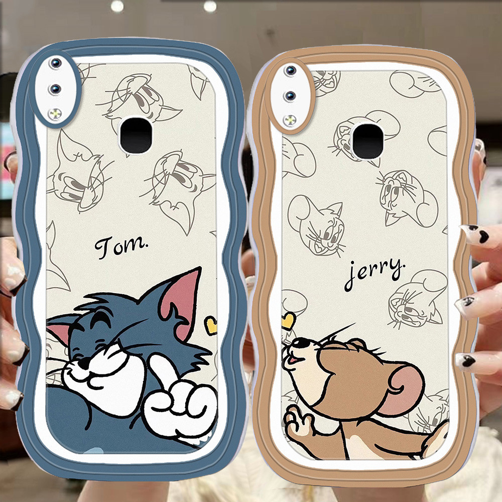A-38 couple Cat Mouse TPU Casing untuk VIVO V11 Pro Y91 V9 Y95 V11i Y93 Y91C Transparan Case