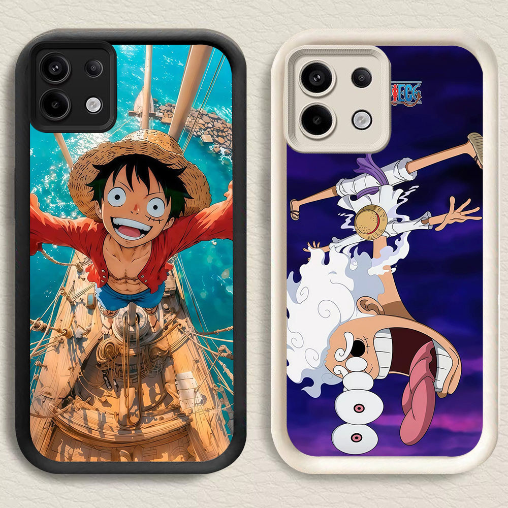 DR-75 Monkey Luffy Shockproof Casing untuk Infinix Tecno POP GT 20 7 Spark GO 30C ITEL A80 P65 Smart
