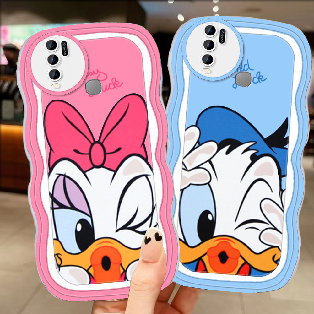 A-20 Donald Duck TPU Casing untuk VIVO Y50 Y30i Y30 Transparan Case
