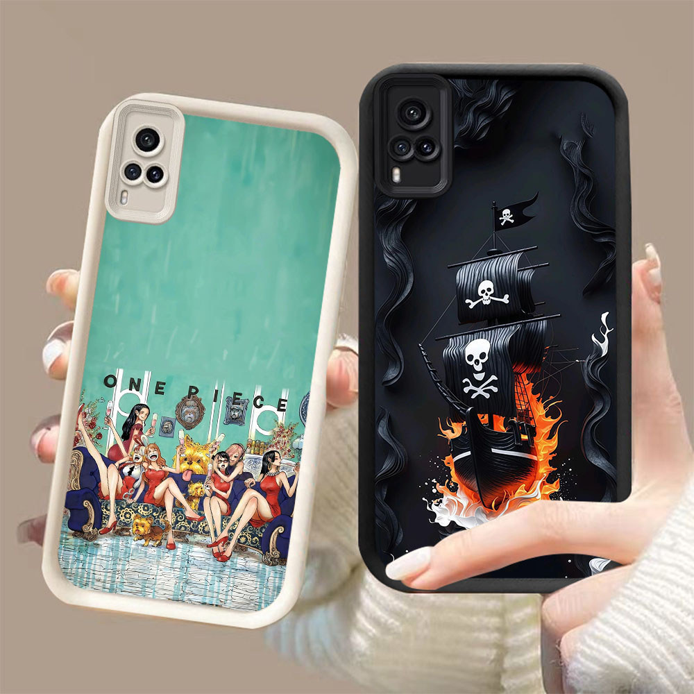 HP-19 One Piece Luffy Soft Case for VIVO Y73 Y33 Y31 V21E Y51A Y53s Y51S V21 Y51 2020 2021