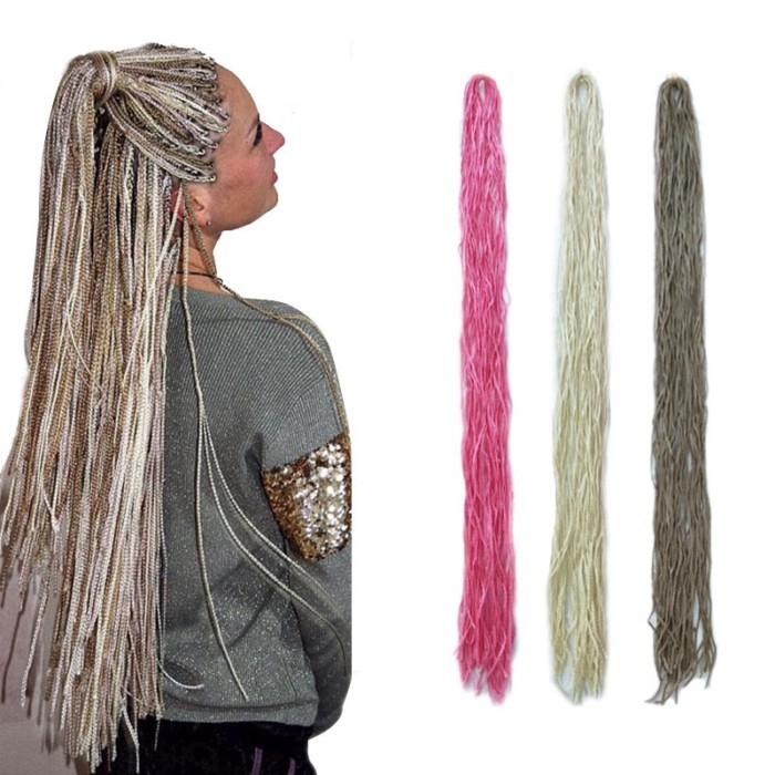 Wig European And American Dirty Braids Three-strand Braids Small Braids Ponytail Zizi Box Crochet