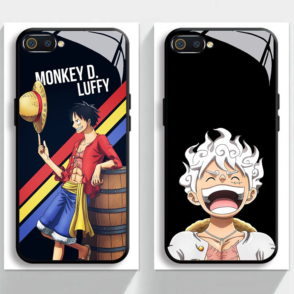 DR-22 Monkey D Luffy HD Glass Casing untuk Realme C1 C2 C2s OPPO A3S A5 A12E
