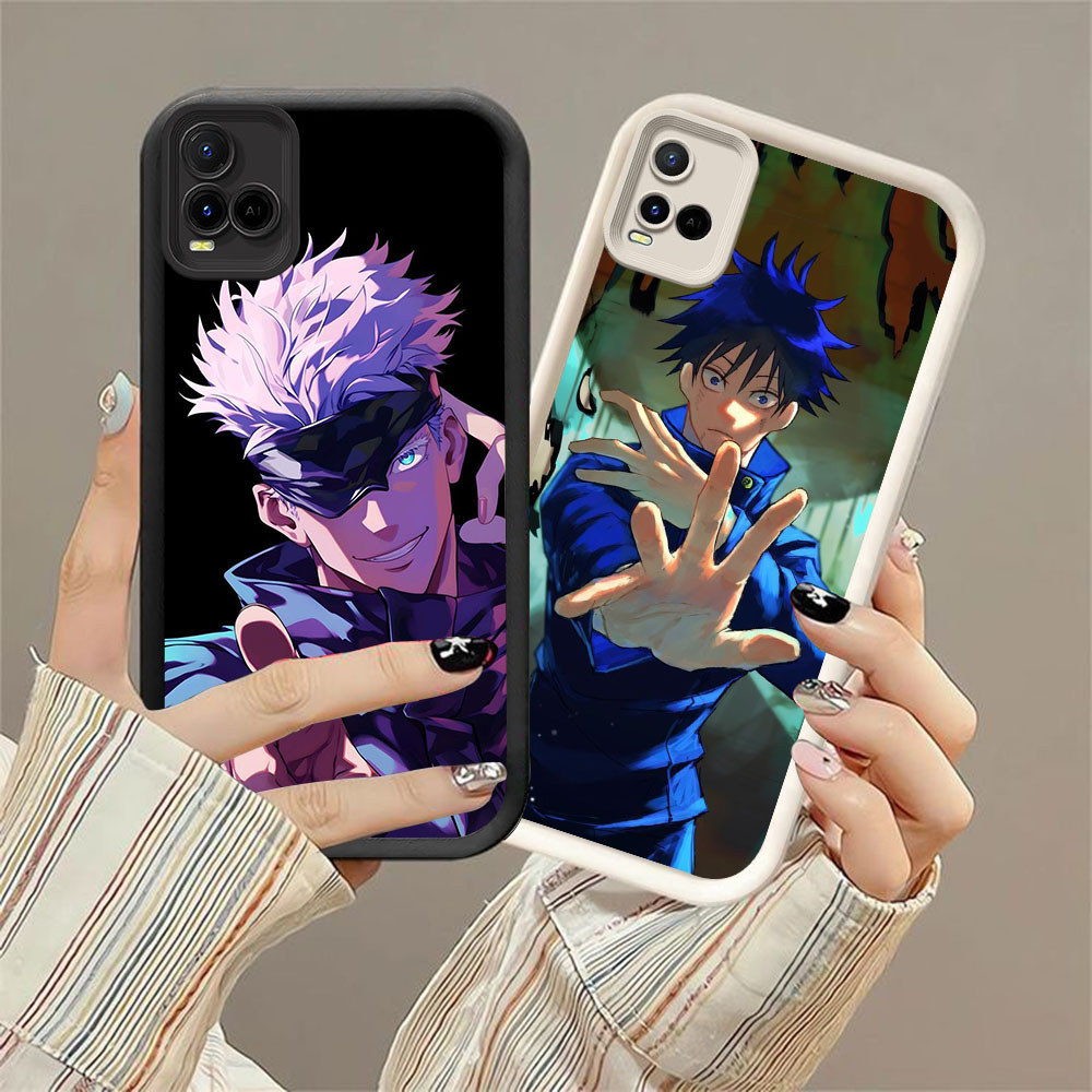 CK-66 Jujutsu Kaisen Anime Shockproof Casing untuk VIVO Y21 Y21s V23E V23 Y75 Y21e V20 Y21t Y33s Pro