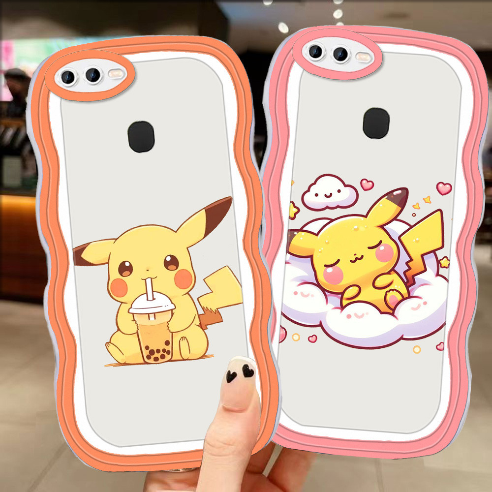 A-18 Pokemon TPU Casing untuk OPPO A12S F7 A12 A11K F5 A7 A7n F9 A5S Pro Transparan Case