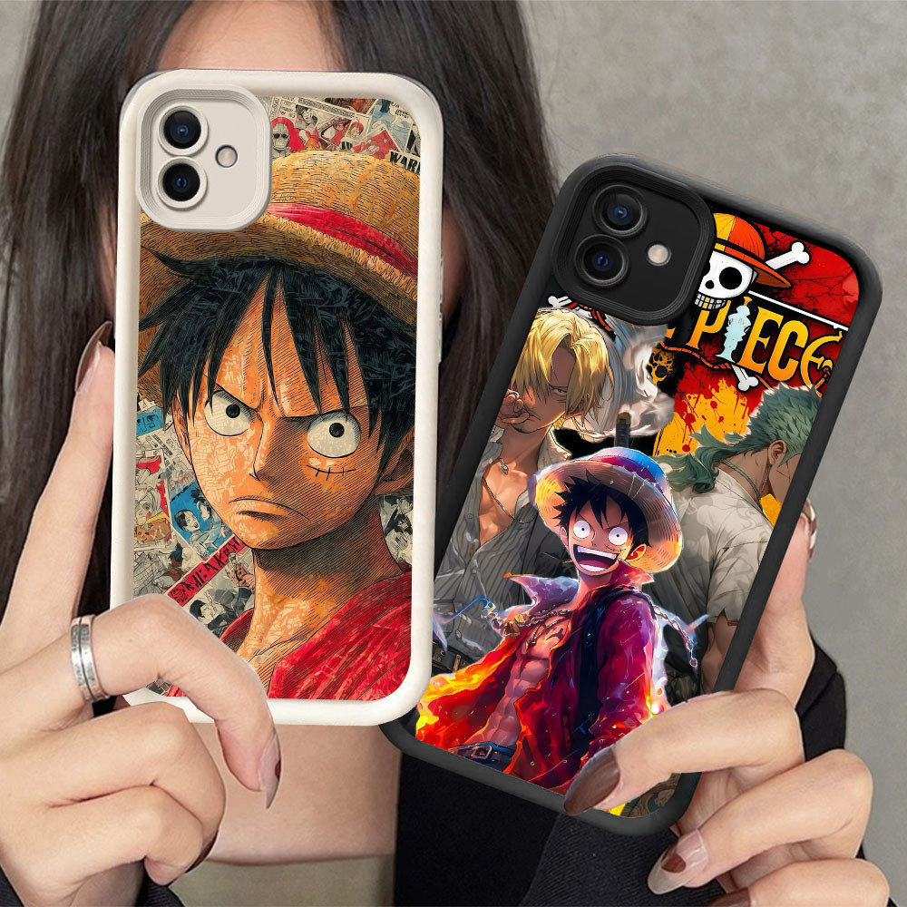 DR-80 One Piece Luffy Shockproof Casing untuk Samsung A03 F04 A05 A04 A04E M04 A06
