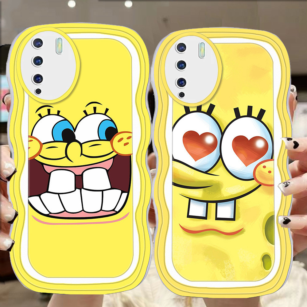 A-100 Spongebob TPU Casing untuk OPPO Reno 3 A31 A53 F15 A33 A91 2020 Transparan Case