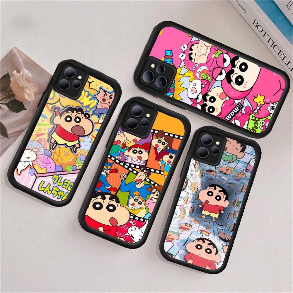 UQ77 Shin-chan Casing untuk Hp Plating ITEL Infinix Zero Smart A70 6 Smart6 8 Smart5 P55 7 Note40Pro