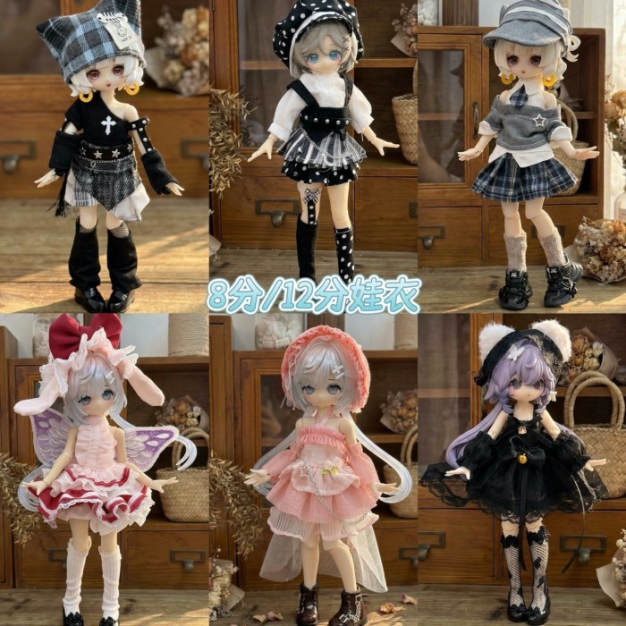 Baru 8 Menit 12 Menit Ob11 Pakaian Bayi 11-17 Cm Panibang Nitu Asi Tubuh Bjd Set Pakaian Boneka