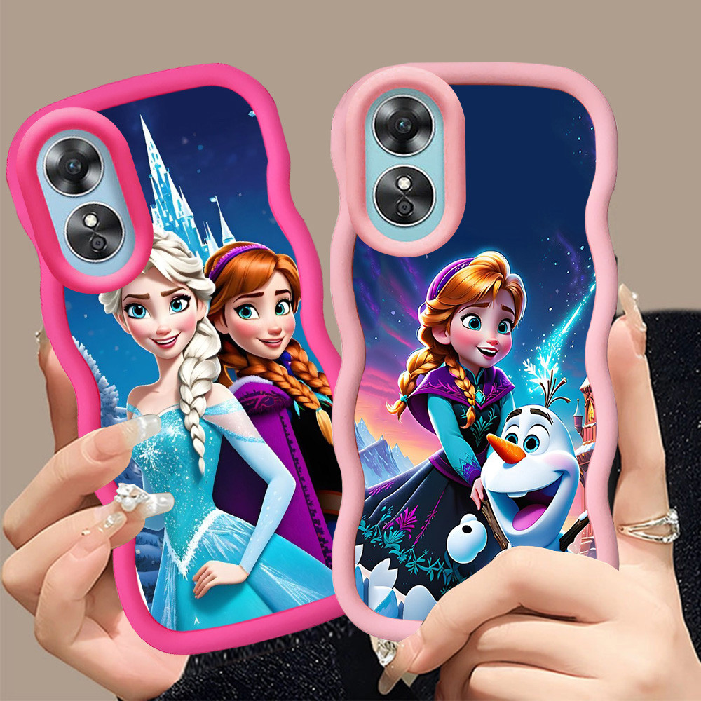 A-5 Frozen Casing untuk Xiaomi Redmi A5 POCO F7 C71 X7 Pro 5G hitam merah Pink Case