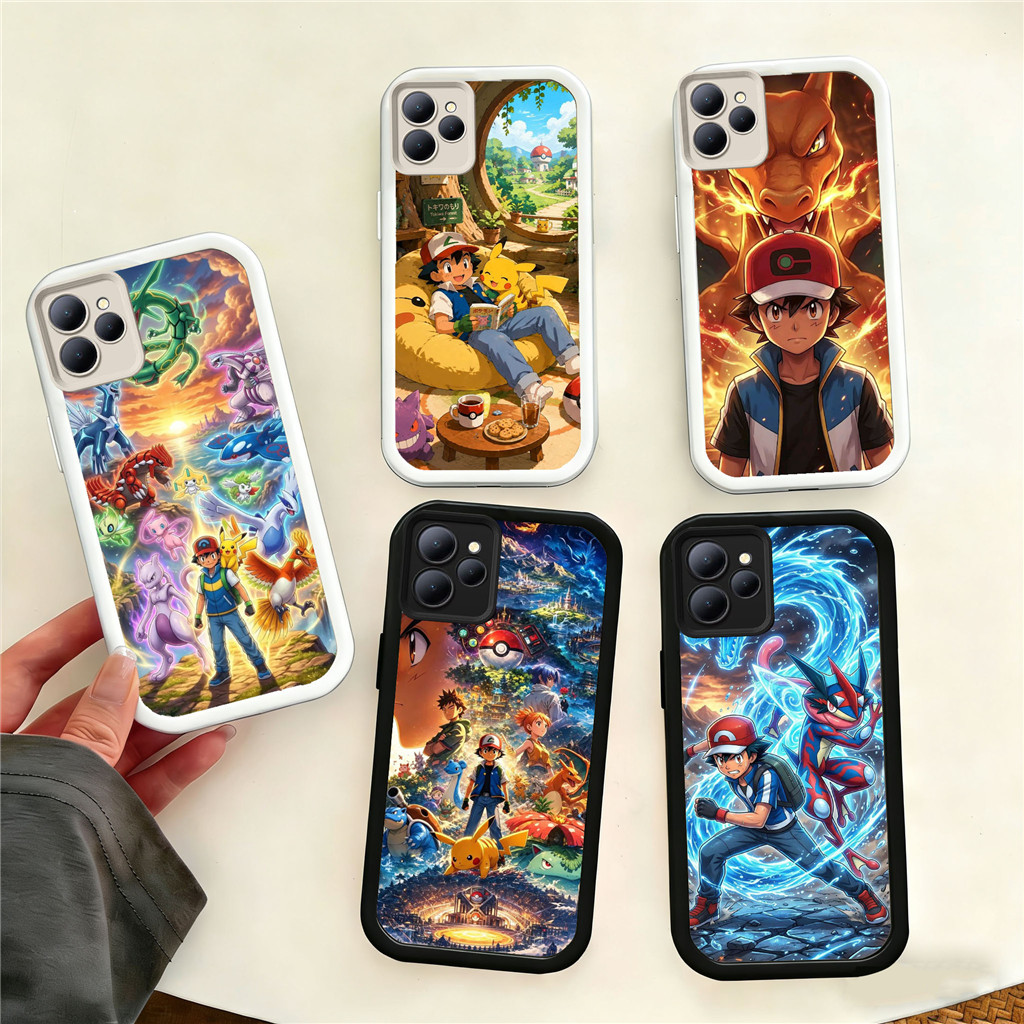 UQ71 Pokemon Casing untuk Hp Plating ITEL Infinix Zero Smart A70 6 Smart6 8 Smart5 P55 7 Note40ProPl