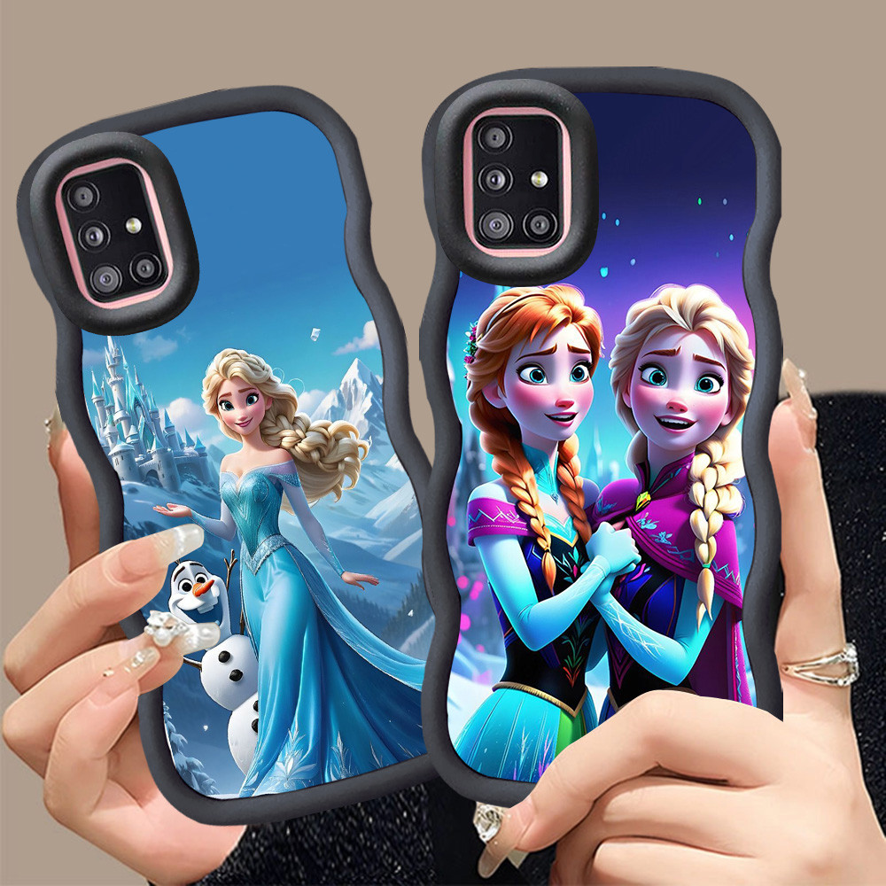 A-5 Frozen Casing untuk Samsung A03 A03S A31 F02S A51 M02S A02S hitam merah Pink Case