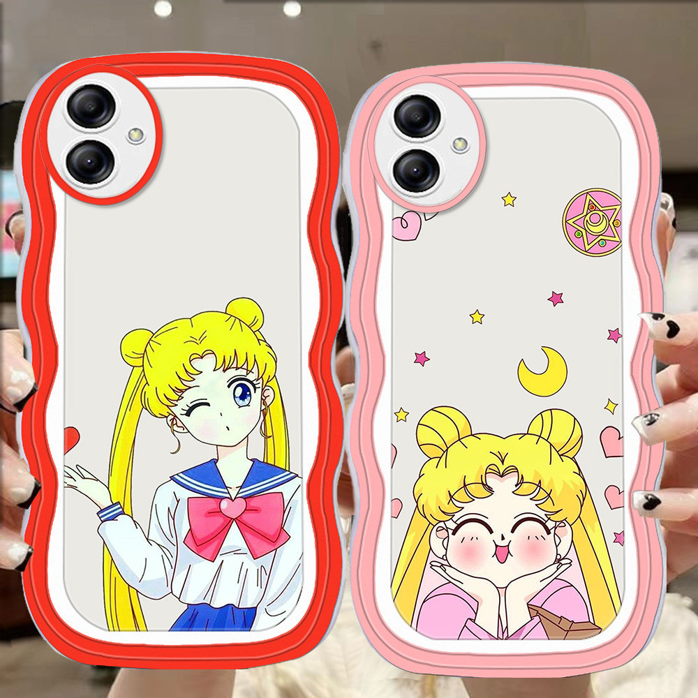 A-5 Sailor Moon TPU Casing untuk Samsung A03S A05S A06 A04 A03 Core A05 A04E A07 Transparan Case