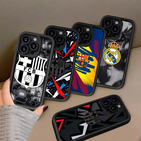 RK14 Barcelona Hp Plating Casing untuk Xiaomi Redmi Note POCO 9T X7Pro M3 9C 11S 10T 10 M5S NFC 11 1