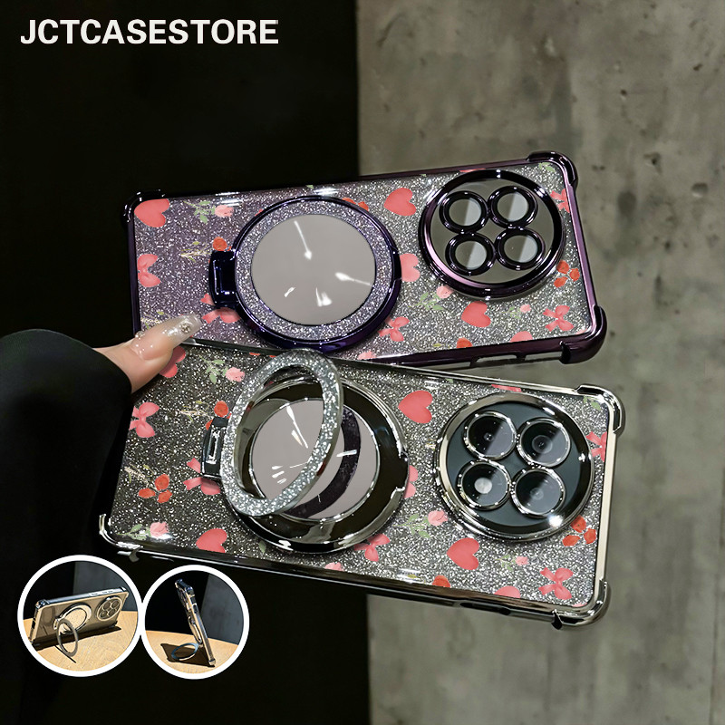 Case Oppo A3S A57 A3X A12 A16S A5 2020 A15S Garskin Dengan Stand Case Oppo A17 A17K A33 Glitter Card