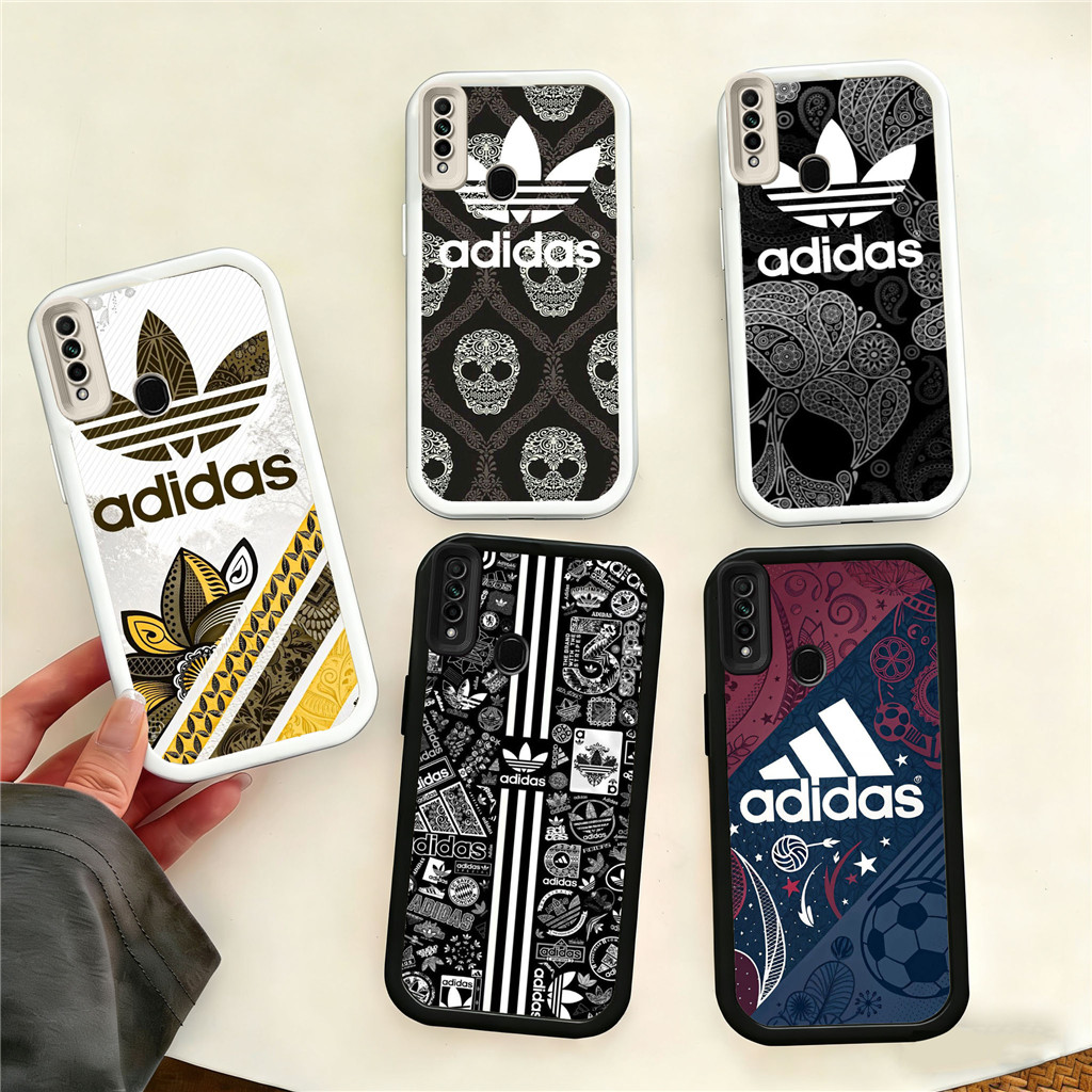 HI2 adidas Shockproof Hp Plating Casing untuk OPPO A16s A36 A31 A16E A16K A17 A33 A38 A16 A35 A18 20
