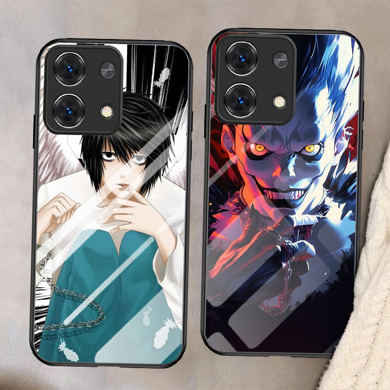 G-7 Death Note Casing Kaca Tempered untuk Redmi Note 13C 13 Pro Plus 5G Kasus