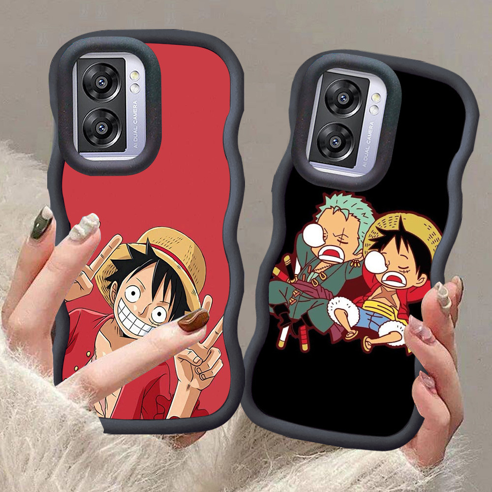 A-23 One Piece Casing untuk OPPO A77S A57S A77 A57E A57 5G hitam merah Pink Case