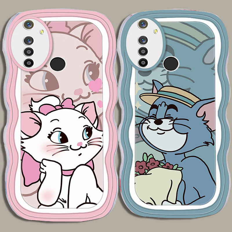 A-22 couple Marie TPU Casing untuk Realme 6s 5s 5i 3 6 5 Pro Transparan Case