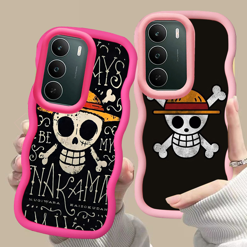 D-12 Logo One Piece Pink merah Casing untuk Realme C75 C75X C65 hitam